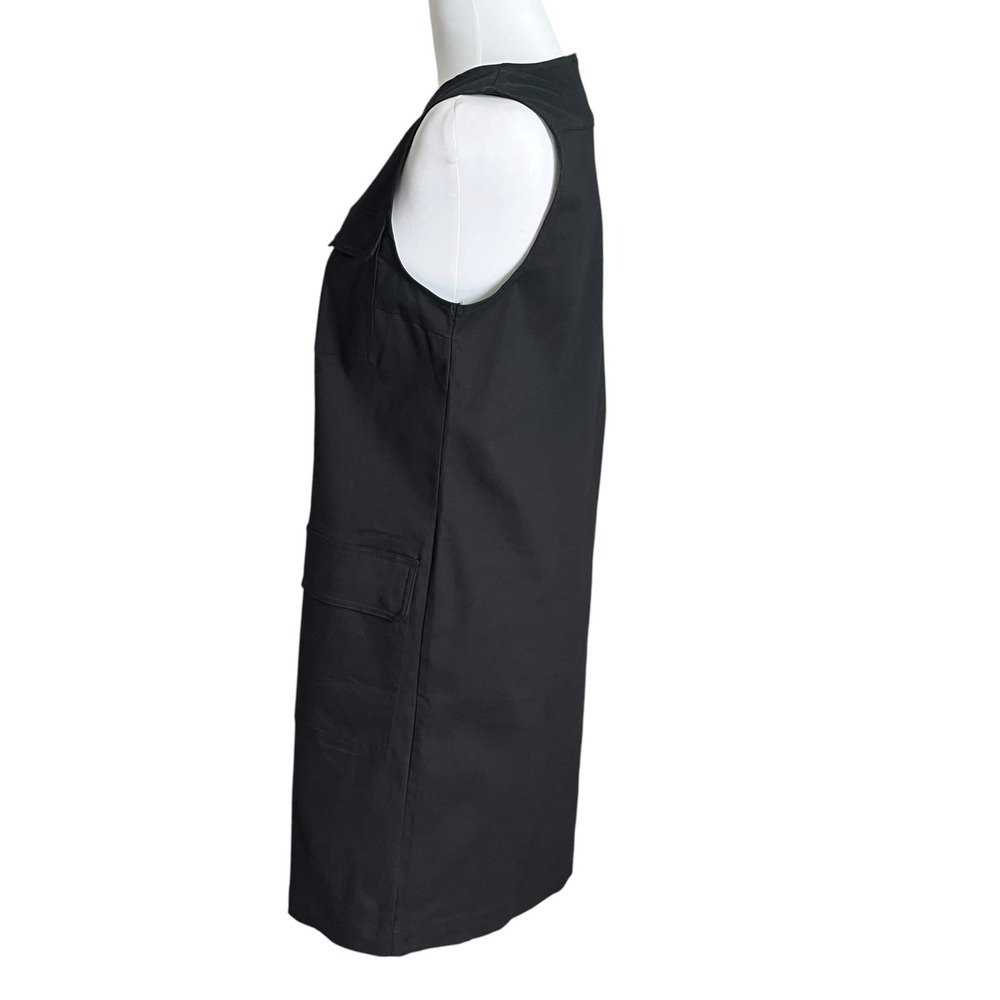 Tuckernuck Sydney Shift Dress Women's XS Black Utility Sleeveless Classic New - Picture 4 of 8